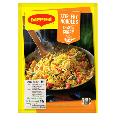 Maggi Roerbaknoedels kip kerrie