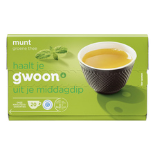 g'woon Munt Groene Thee 20 x