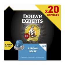Douwe Egberts Lungo Decaf Koffiecups Voordeelpak 20 Stuks