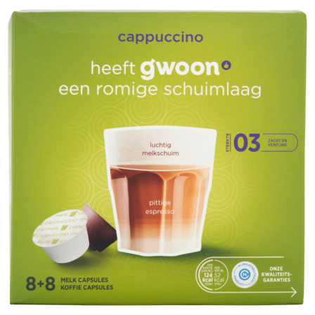 g'woon Cappuccino Koffie 176 g