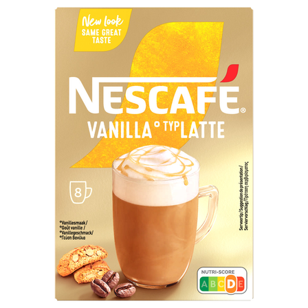 Nescafe Gold Vanilla Latte oploskoffie - 6 x 8 zakjes