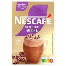 Nescafe Gold Double Chocolate Mocha oploskoffie - 6 x 8 zakjes
