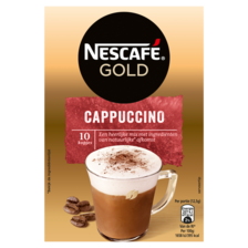 Nescafé Gold Cappuccino Oploskoffie 10 zakjes