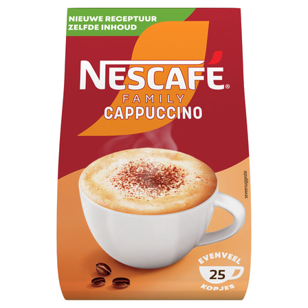 Nescafe Cappuccino Family oploskoffie 25 koppen 