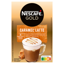 Nescafé Gold Caramel Latte oploskoffie - 6 x 8 zakjes