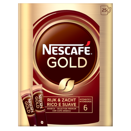 Nescafe Gold oploskoffie - 6 x 25 zakjes
