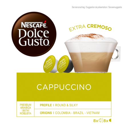 Verraad Geniet Wat dan ook Nescafé Dolce Gusto Cappuccino - 16 koffiecups | Poiesz Supermarkten