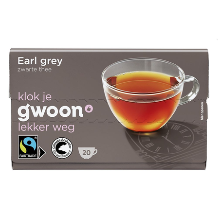 g'woon Earl Grey Zwarte Thee 20 x
