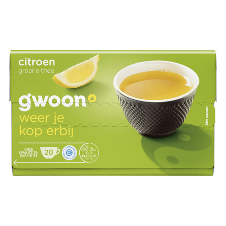 G'woon Groene Thee Citroen 20 x