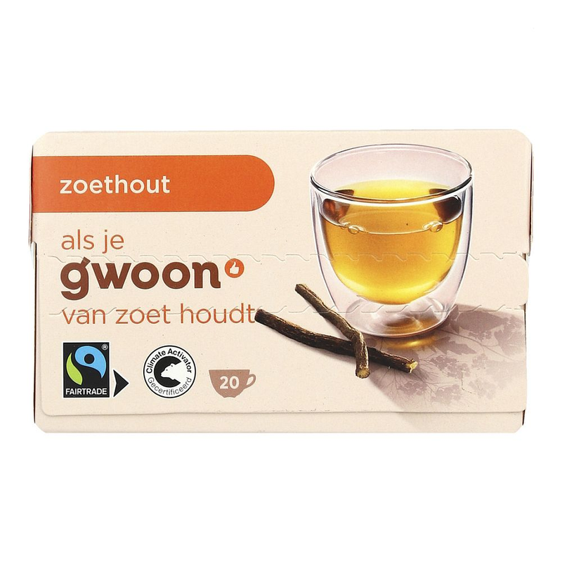 G'woon zoethout thee 20x2gr