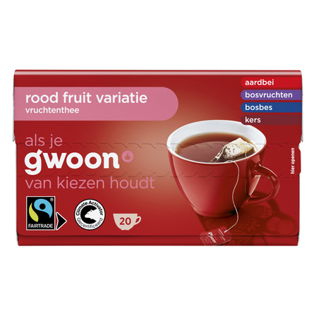 G'woon Thee Rode Vruchten Variatie 20 x