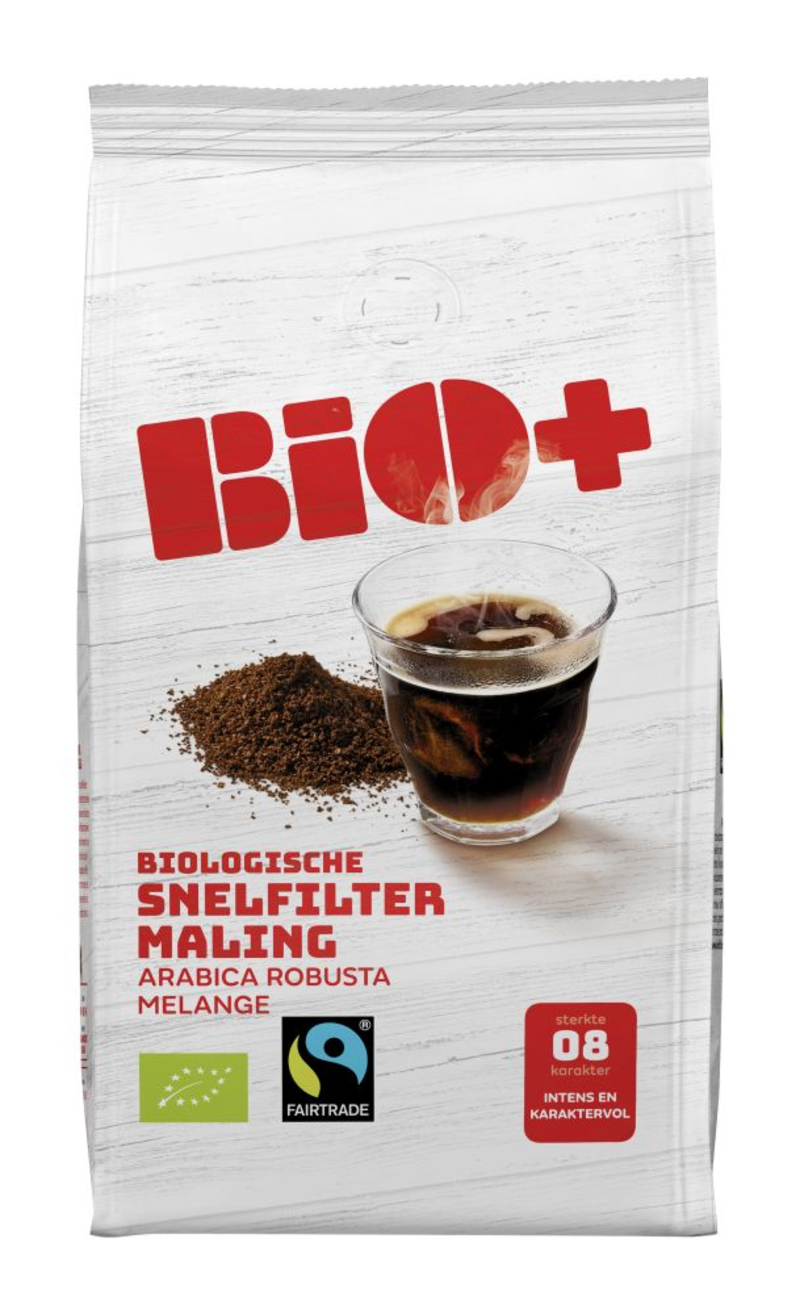 Bio+ Arabica Robusta Melange snelfiltermaling