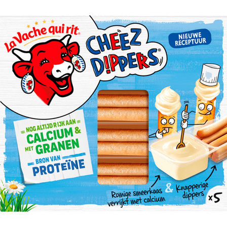 La Vache qui rit Cheez Dippers Naturel tussendoortje 5 x 35 g