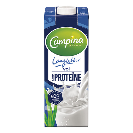 Campina Langlekker volle melk extra porteïne