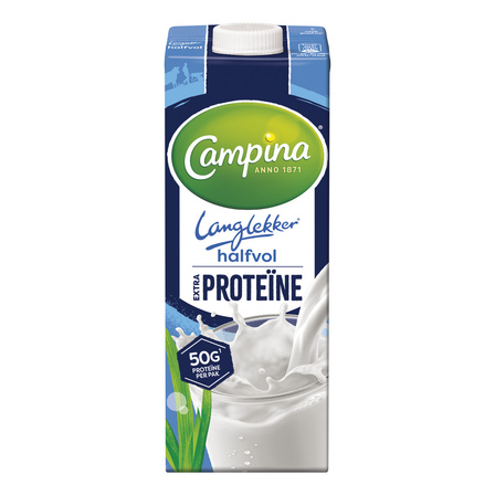 Campina Langlekker halfvolle melk extra porteïne