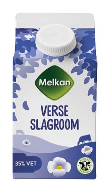 Melkan Verse Slagroom 35% Vet 500 ml