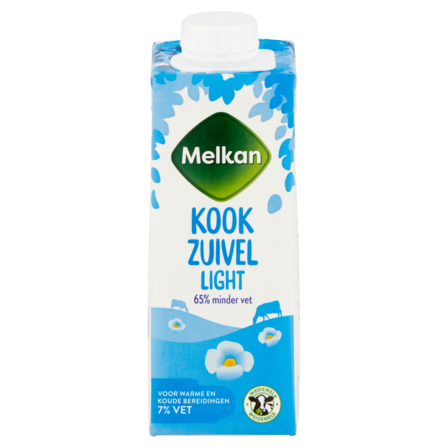 Melkan Kookzuivel Light 7% Vet 250 ml