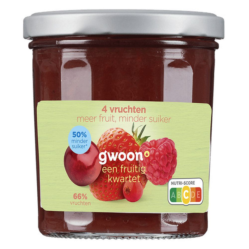 G'woon Fruitspread 4 vrucht