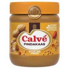 Calve Pindakaas met Stukjes Pinda 350 g