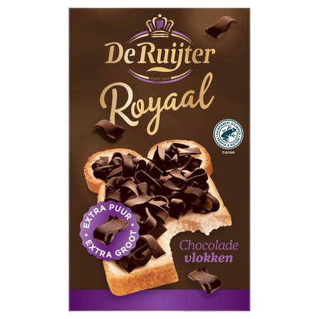 De Ruijter Royaal chocolade vlokken extra puur