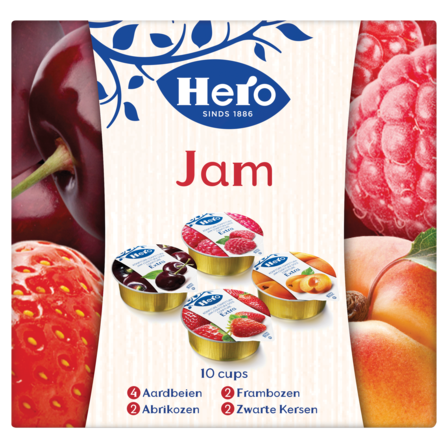 Hero Variatie Jam Cups 10 x 25 g