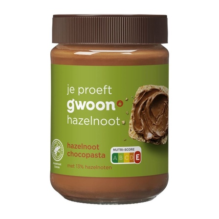 g'woon Hazelnoot Chocopasta 400 g