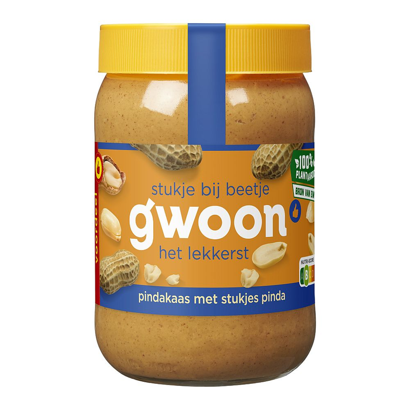 G'woon Pindakaas met Stukjes