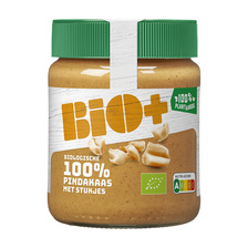 Bio+ Pindakaas met Stukjes
