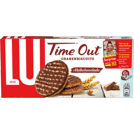 Lu Time Out Granenbiscuits Melkchocolade