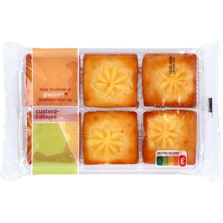 g'woon Roomboter Custard Cakejes