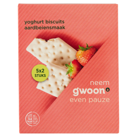 G'woon Aardbeien yoghurtbiscuits