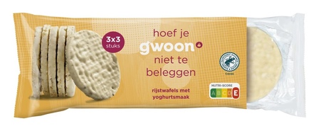 g'woon Rijstwafels met Yoghurt 9 Stuks 150 g