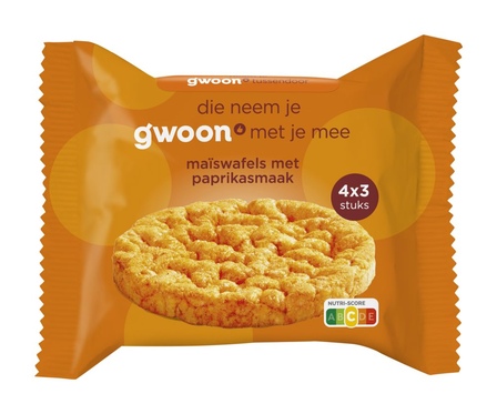 G'woon Maiswafels  Paprika