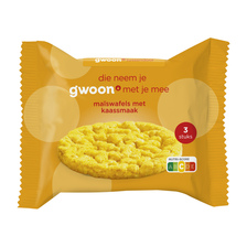 g'woon Maiswafels met kaas