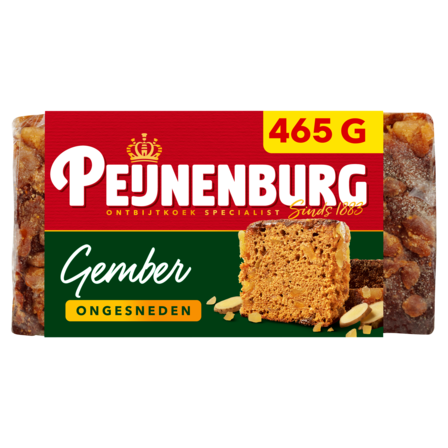 Peijnenburg Ontbijtkoek Gember Ongesneden 465 g