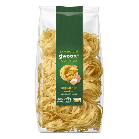 G'woon Tagliatelle van Durum tarwe, met ei