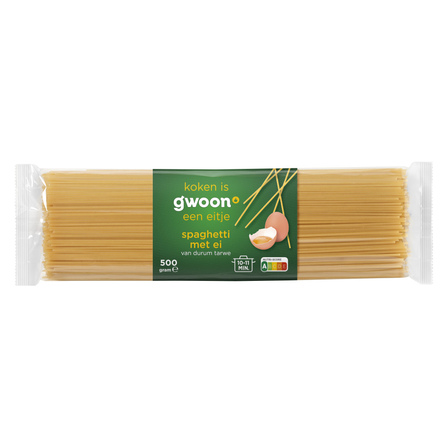 g'woon Spaghetti met Ei van Durum Tarwe
