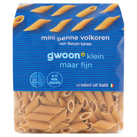 g'woon Mini Penne Volkoren 500 g