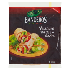 Banderos Volkoren Tortilla Wraps 8 x 40 g