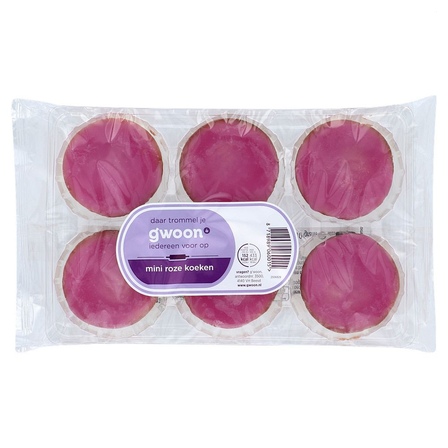g'woon Mini Roze Koeken