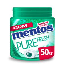 Mentos Gum Pure Fresh Wintergreen 50 Stuks 100 g