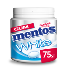 Mentos Chewing Gum White Sweet Mint Sugar Free 75 Stuks 112,5 g