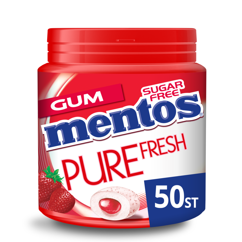 Mentos Gum Pure fresh aardbei