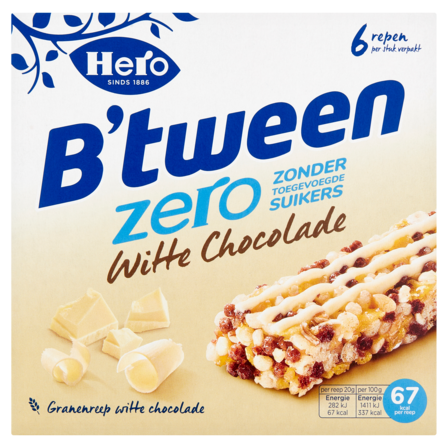 Hero B'tween witte chocolade zero