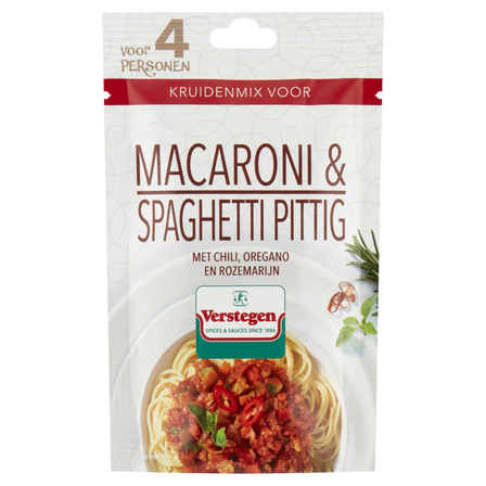 Verstegen Kruidenmix Macaroni en Spaghetti Pittig