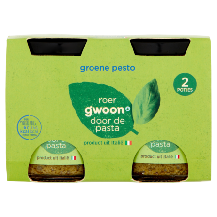 g'woon Groene Pesto 2 x 90 g