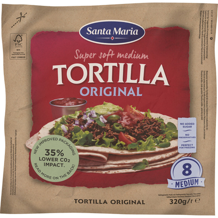 Santa Maria Tortilla Wraps Medium 8 Stuks 320 g