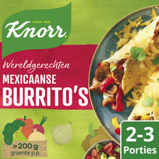 Knorr Wereldgerechten Maaltijdpakket Mexicaanse Burrito's 228 g