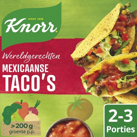 Knorr Wereldgerecht Mexicaanse Taco's 136 g