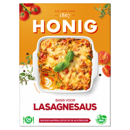 Honig basis voor Lasagnesaus 125 g